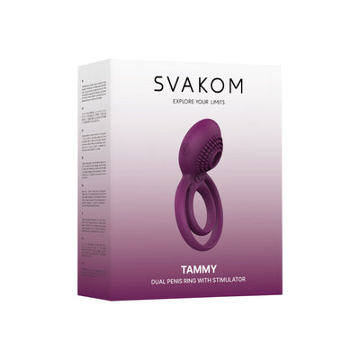 Подвійне ерекційне кільце з вібрацією Svakom Tammy - фото 7