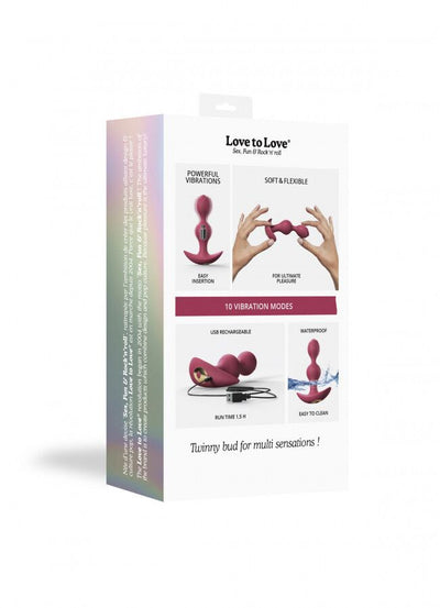 Main image for product index 6: Анальный стимулятор, гибкий с вибрацией Love To Love TWINNY BUD