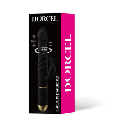 Main image for product index 9: Вибратор Dorcel Furious Rabbit 2.0 с возвратно-поступательными движениями головки
