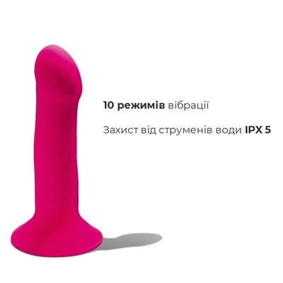 Двошаровий ділдо з вібрацією Adrien Lastic Hitsens 2, відмінно для страпона - фото 4