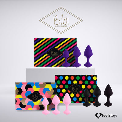 Набір силіконових анальних пробок FeelzToys - Bibi Butt Plug Set - фото 15