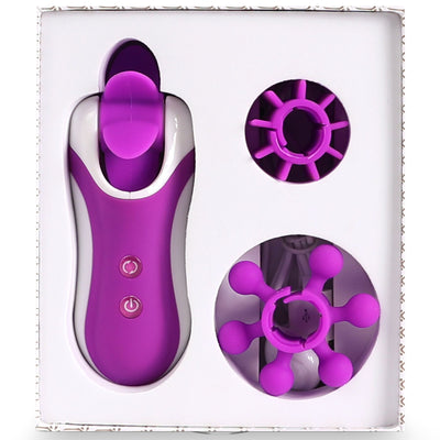 Стимулятор з імітацією оральних пестощів FeelzToys - Clitella Oral Clitoral Stimulator - фото 5