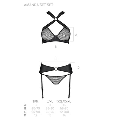 Main image for product index 13: Сетчатый набор Passion AMANDA SET