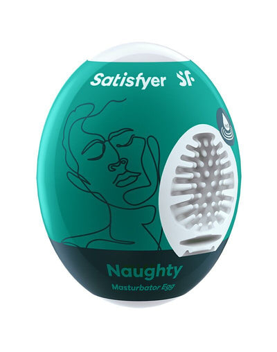 Самозмащувальний мастурбатор-яйце Satisfyer Masturbator Egg Naughty, одноразовий - фото 1