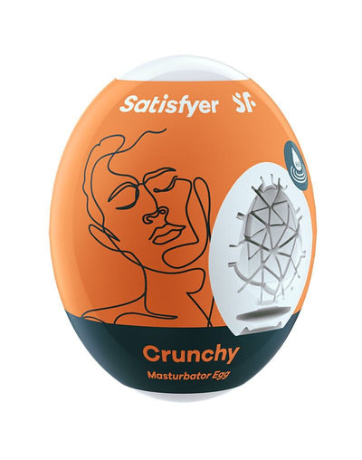 Самозмащувальний мастурбатор-яйце Satisfyer Masturbator Egg Crunchy, одноразовий - фото 1