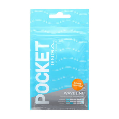 Мастурбатор TENGA Pocket Wave Line - фото 2