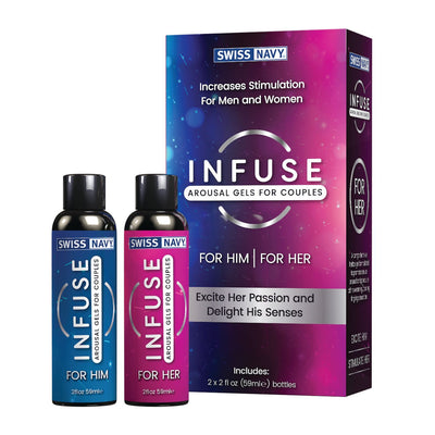 Збуджувальні гелі для пар Swiss Navy Infuse Arousal Gels for Couples - фото 1