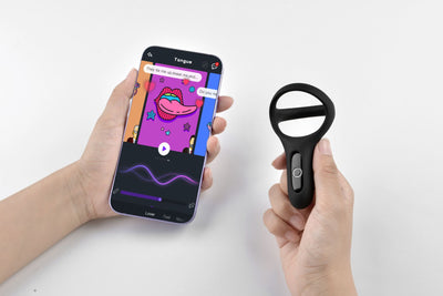 Main image for product index 8: Подвійне ерекційне кільце Fun Town Rise Turquoise, керування зі смартфона