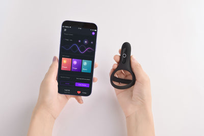 Main image for product index 9: Подвійне ерекційне кільце Fun Town Rise Turquoise, керування зі смартфона