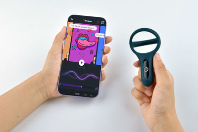 Main image for product index 17: Подвійне ерекційне кільце Fun Town Rise Turquoise, керування зі смартфона