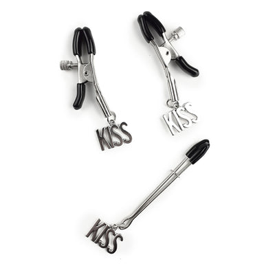 Затискач для сосків та клітора Art of Sex - Nipple and clit clamps KISS - фото 1