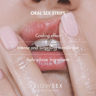 Полоски для орального секса Bijoux Indiscrets Slow Sex Oral sex strips - фото 3