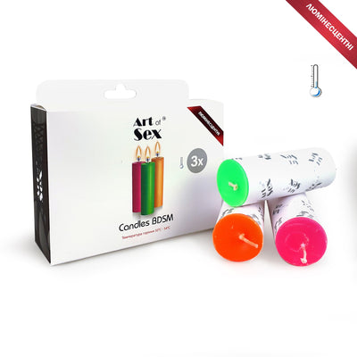 Main image for product index 2: Набор восковых свечей Art of Sex, низкотемпературные, люминисцентные