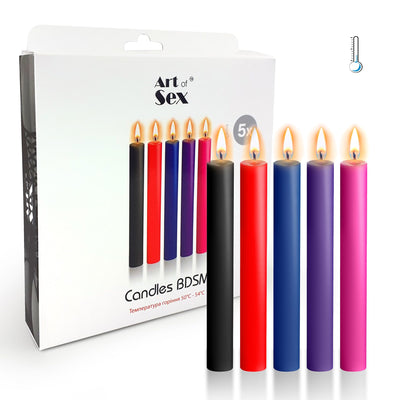 Main image for product index 1: Набор восковых свечей Art of Sex Thin, низкотемпературные
