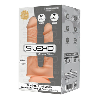 Main image for product index 3: Фалоімітатор подвійний SilexD Double Gusto Flesh Model 1