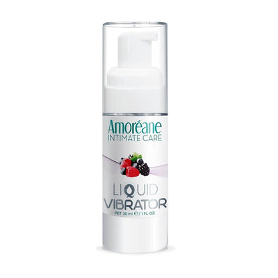 Лубрикант с эффектом вибрации Amoreane Med Liquid Vibrator Berries - фото 2
