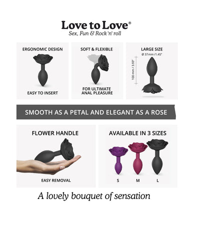 Main image for product index 16: Силиконовая анальная пробка Love To Love OPEN ROSES