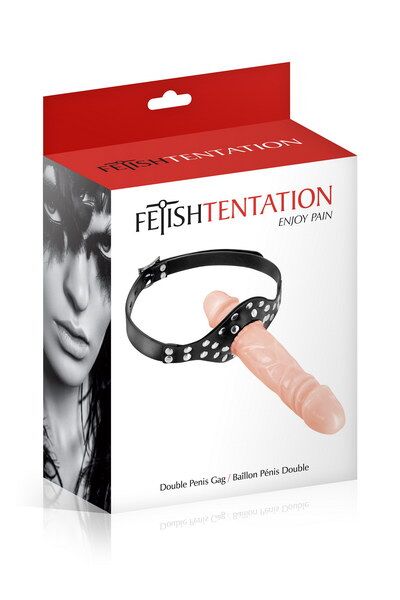 Кляп із подвійним фалоімітатором Fetish Tentation – Double Penis Gag - фото 2
