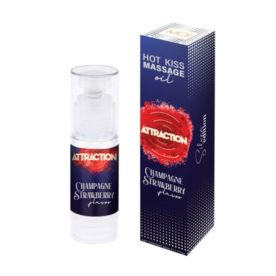 Main image for product index 2: Съедобное массажное масло MAI Attraction Champagne Strawberry Hot Kiss