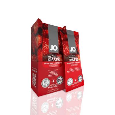 Набір лубрикантів Foil Display Box – JO H2O Lubricant – Strawberry - фото 1