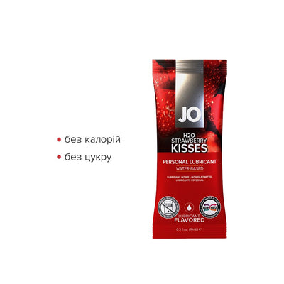 Набір лубрикантів Foil Display Box – JO H2O Lubricant – Strawberry - фото 3
