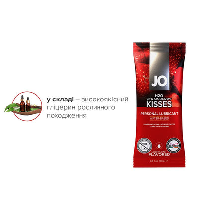 Набір лубрикантів Foil Display Box – JO H2O Lubricant – Strawberry - фото 5