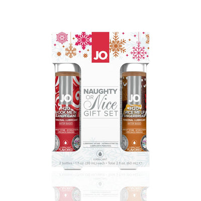 Набор лубрикантов JO Naughty or Nice Gift Set – Candy Cane & Gingerbread - фото 1