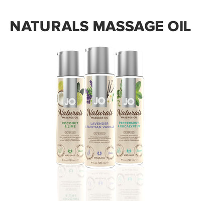 Масажна олія JO Naturals Massage Oil Lavender&Vanilla з натуральними ефірними оліями - фото 5
