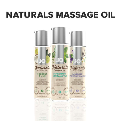 Main image for product index 5: Масажна олія JO Naturals Massage Oil Peppermint & Eucalyptus з ефірними оліями