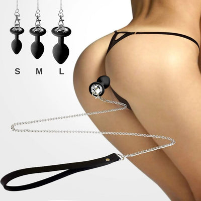 Main image for product index 11: Силиконовая анальная пробка Art of Sex Silicone Anal Plug with Leash с поводком