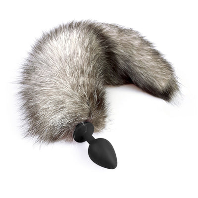 Main image for product index 12: Силиконовая анальная пробка Art of Sex Fox с хвостом из натурального меха