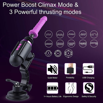 Міні секс-машина Hismith Mini Capsule Sex-Machine with Strong Suction Cup - фото 3