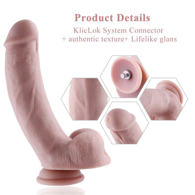 Main image for product index 2: Силиконовый фаллоимитатор для секс-машин Hismith 11″ Silicone Dildo, система KlicLok