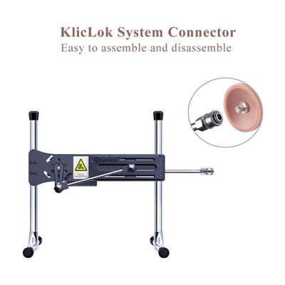 Фалоімітатор з вібрацією для секс-машин Hismith Silicone Dildo with Vibe, KlicLok - фото 6