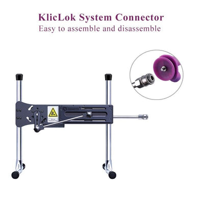 Фалоімітатор з вібрацією для секс-машин Hismith Silicone Dildo with Vibe, KlicLok - фото 14