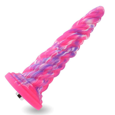 Main image for product index 1: Фантазийный фаллоимитатор для секс-машин Hismith Silicone Dildo rose Monster Series, KlicLok