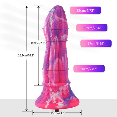 Main image for product index 3: Фаллоимитатор для секс-машин Hismith Silicone Monster Dildo Series, система крепления KlicLok