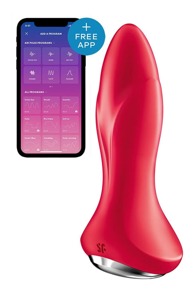 Анальная смарт вибропробка с жемчужным массажем Satisfyer Rotator Plug 1 - фото 1
