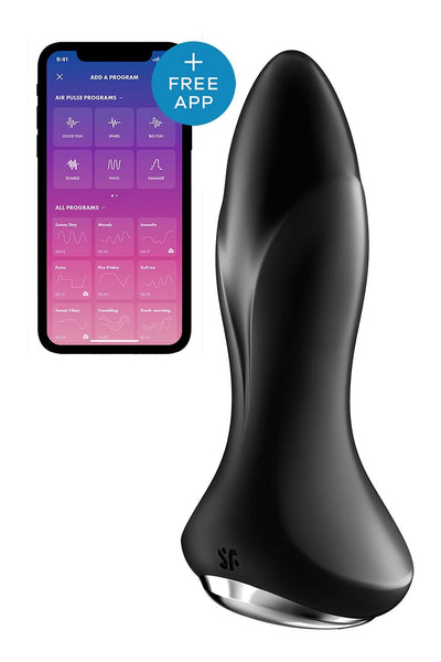 Анальная смарт вибропробка с жемчужным массажем Satisfyer Rotator Plug 1 - фото 9