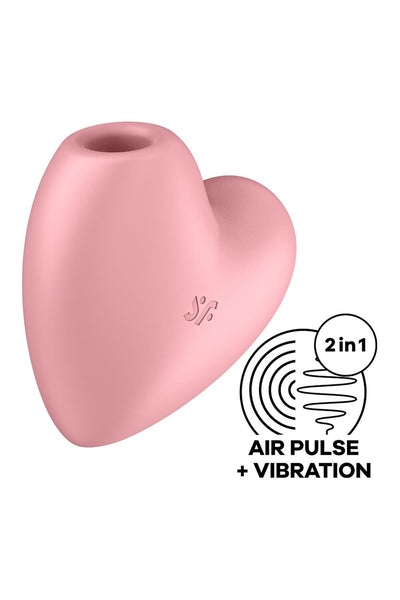 Вакуумный стимулятор-сердечко с вибрацией Satisfyer Cutie Heart - фото 9