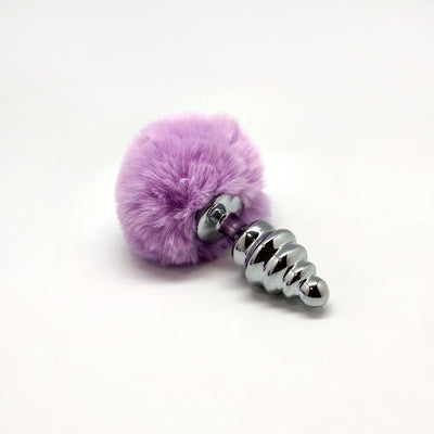 Main image for product index 11: Металлическая анальная пробка Кроличий хвостик Alive Fluffy Twist Plug