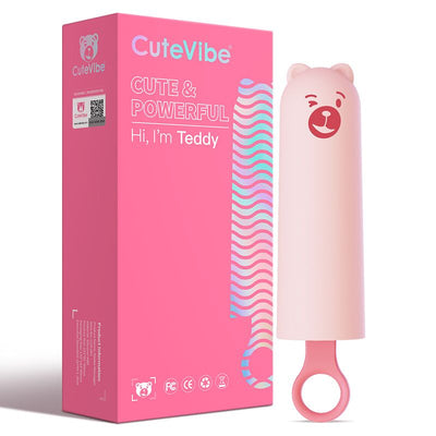 Вибратор CuteVibe Teddy Brown (Pink Dildo) - фото 10