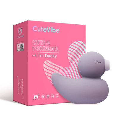 Вакуумний вібратор-качечка CuteVibe Ducky - фото 4