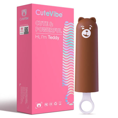 Вибратор CuteVibe Teddy Brown (Pink Dildo) - фото 5