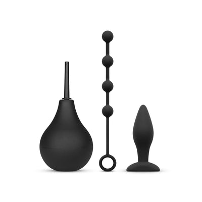 Набір новачка для анальної стимуляції Nexus ANAL BEGINNER KIT, спринцівка, анальне намисто і пробка - фото 1