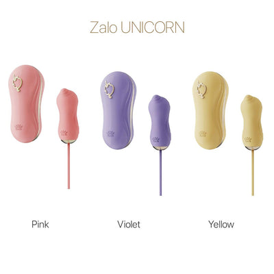Main image for product index 8: Набор 2в1 Zalo — UNICORN, виброяйцо + вакуумный стимулятор