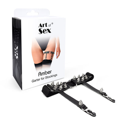 Main image for product index 3: Гартер на ногу серце з шипами Art of Sex Amber