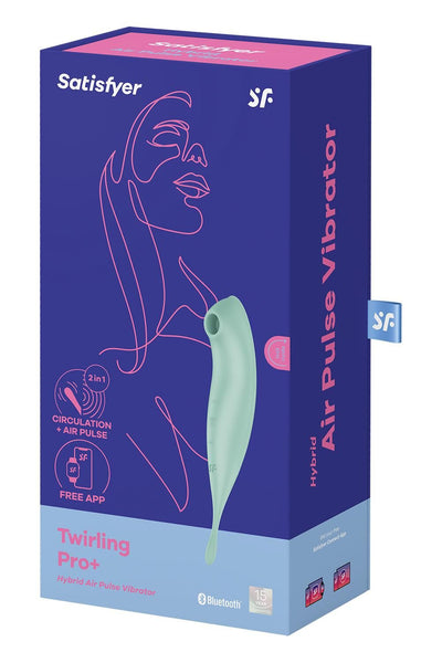 Смарт-вібратор для клітора з вакуумною стимуляцією Satisfyer Twirling Pro+ - фото 7