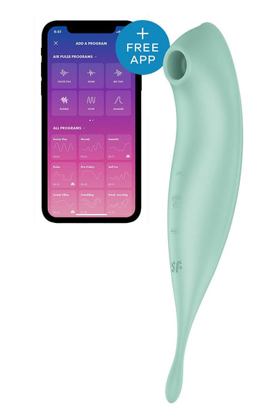Смарт-вібратор для клітора з вакуумною стимуляцією Satisfyer Twirling Pro+ - фото 1