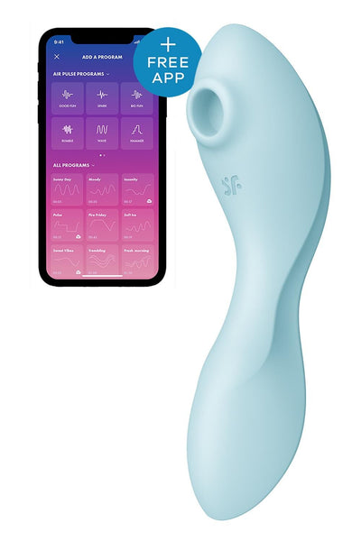 Вакуумный смарт-стимулятор с вибрацией Satisfyer Curvy Trinity 5, управление со смартфона - фото 1